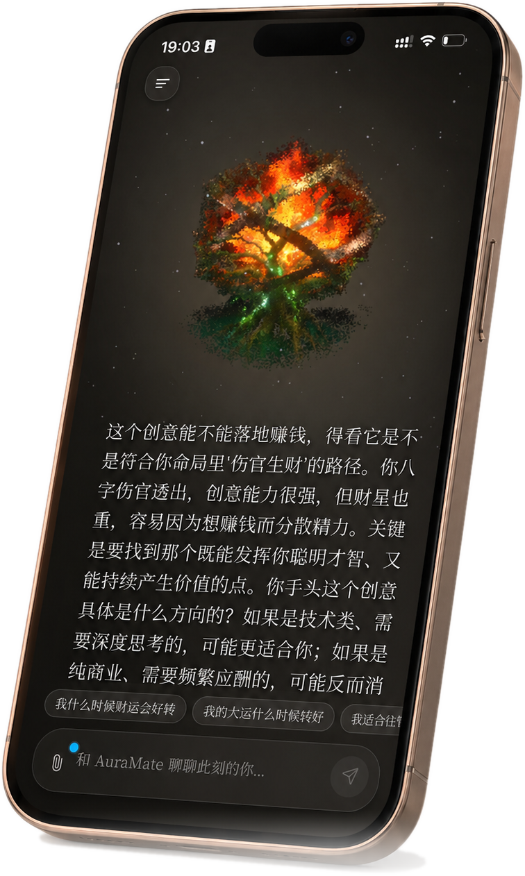 AuraMate spirit chat preview